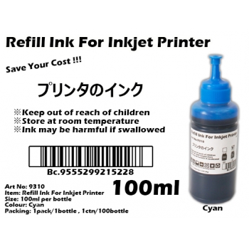 9310-Cyan Refill Ink For Inkjet Printer